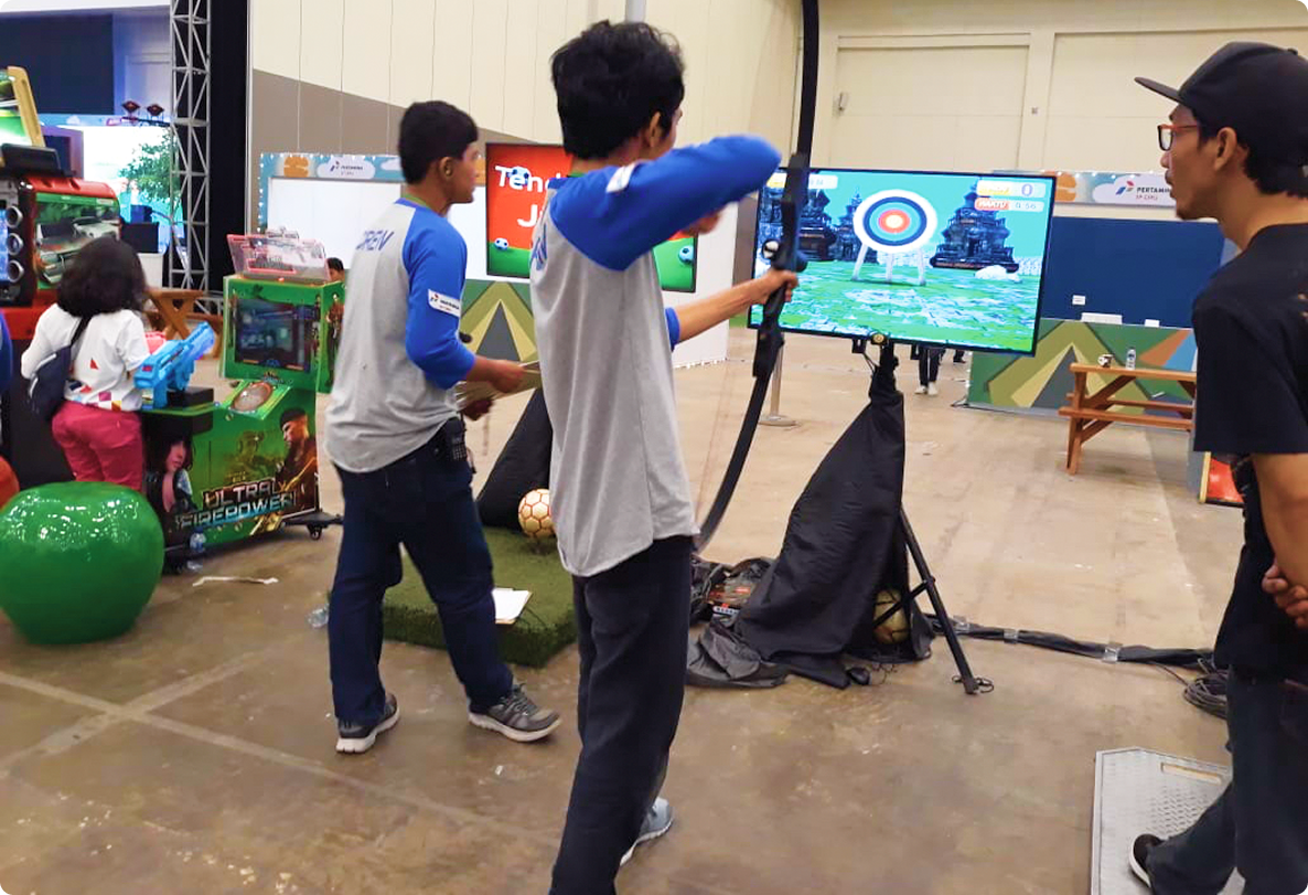 Rental Unit Permainan Panahan Virtual Kategori VR (virtual Reality) | Sewa Game Event - Global Master Game - Global Master Game